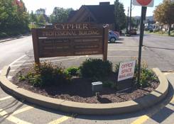 
                                	        Cypher Professional Building: Entrance sign
                                    