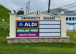 
                                	        University Square: Monument Sign
                                    